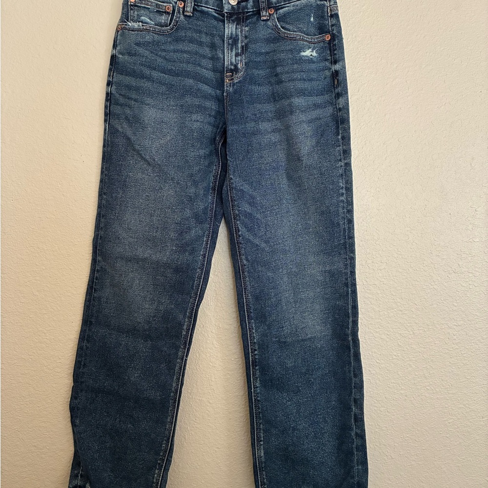 AE Stretch Curvy High-Waisted Straight Jean - 2 Short